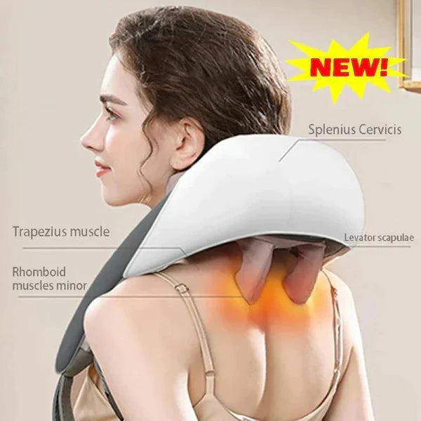 3D Neck & Shoulder Massager: Targeted Relief for Muscle Tension & Stress