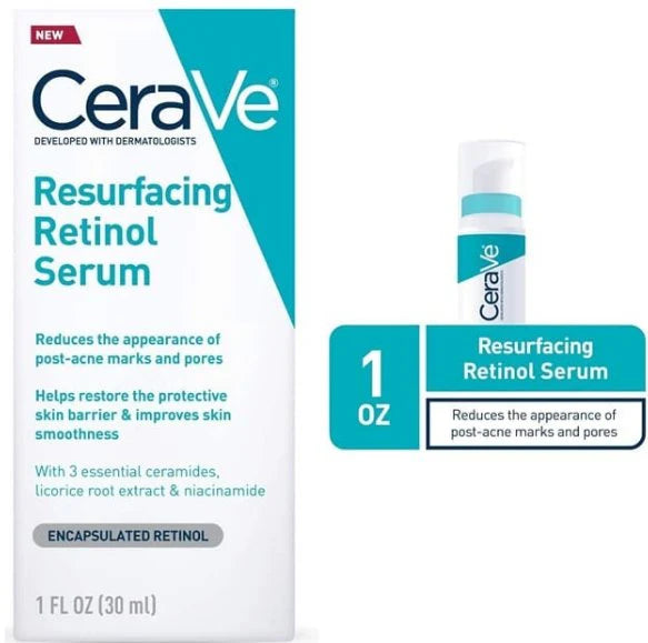 CeraVe Retinol Resurfacing Serum 30ml - Best Anti-Aging & Skin Renewal Serum